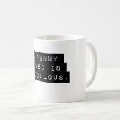 Ein Penny Gerettet Kaffeetasse (VorderseiteRechts)