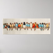 Ein Perch des Vogelremix Poster (Vorne)