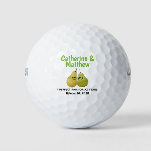 Ein perfekter Cartoon für den Höhepunkt des Jubilä Golfball (Vorderseite)
