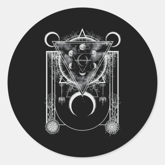 Ein perfekter Circle€"Crescents Runder Aufkleber (Vorderseite)