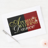 Ein perfekter Hochzeitstanz Rechteckiger Aufkleber (Umschlag)