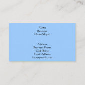 Ein perfekter Sturm, abstrakte Visitenkarte (Rückseite)