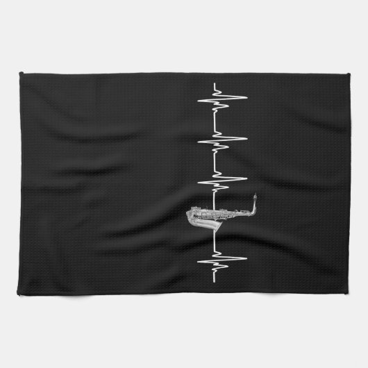 Ein perfektes Geschenk für jeden Saxophon-Spieler, Geschirrtuch (Horizontal)