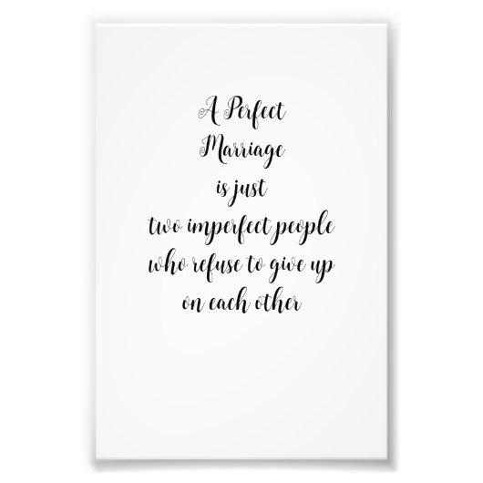 Ein perfektes Heiratsskript für das Hochzeitsjubil Fotodruck (Vorne)