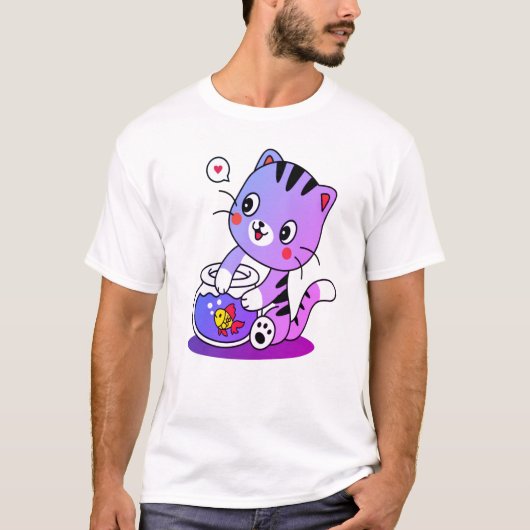 Ein perfektes Katzendesign T-Shirt (Vorderseite)