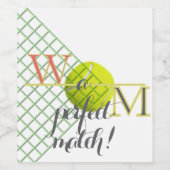 Ein perfektes Match-Papiertaschentuch Weinetikett (Einzelnes Label)