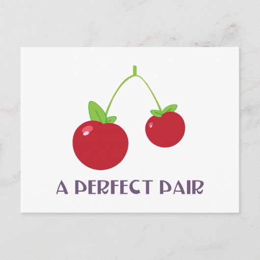 Ein perfektes Paar Postkarte (Vorderseite)