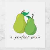 Ein perfektes Paar Weinetikett (Einzelnes Label)