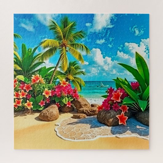 Ein perfektes Strandambiente Puzzle (Vertikal)