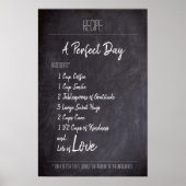 Ein perfektes Tagesrezept Poster (Vorne)