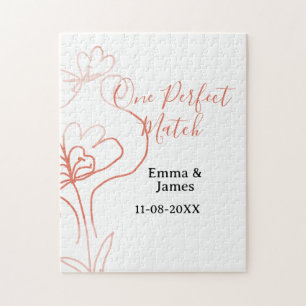 Ein perfektes Terrakotta-Hochzeitspaar namens f Puzzle