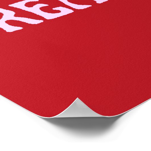 Ein perfektes Wochenende in Rot und Rot Poster (Ecke)