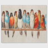 Ein Perk von Vögeln Geschenkpapier (Flach)