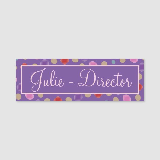 Ein Personalisiert Namensschild (Vorderseite)