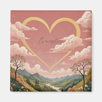 Ein Personalisierter Blick aus dem Herzen eines Mä Magnet