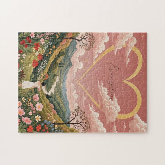 Ein Personalisierter Blick aus dem Herzen eines Mä Puzzle (Horizontal)