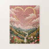 Ein Personalisierter Blick aus dem Herzen eines Mä Puzzle (Vertikal)