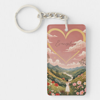 Ein Personalisierter Blick aus dem Herzen eines Mä Schlüsselanhänger