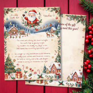 Ein personalisierter Brief von Santa für Ihr Kind