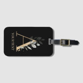 Ein Personalisierter Monogramm-Gepäckträger Gepäckanhänger (Vorderseite (Horizontal))