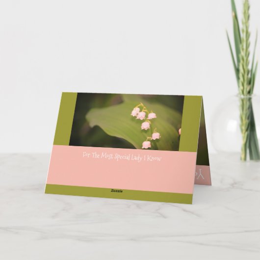 Ein Personalisierter Muttertag Karte (Rückseite)