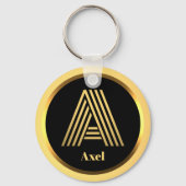 Ein Personalisierter Schlüsselanhänger mit Mit Mon (Vorderseite)