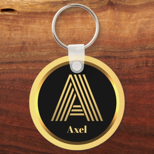 Ein Personalisierter Schlüsselanhänger mit Mit Mon (Vorderseite)