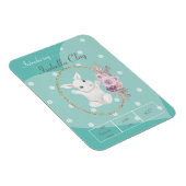 EIN PERSONALISIERTES FOTO ZUR GEBURTSANKÜNDIGUNG M MAGNET (Rechte Seite)