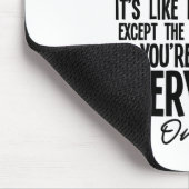 Ein persönlicher Trainer zu sein ist einfach Mousepad (Ecke)