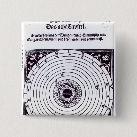 Ein persönliches astrologisches Diagramm Button (Vorderseite)