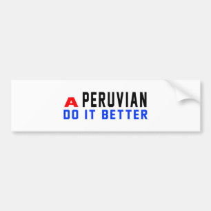 Ein Peruaner verbessert es Autoaufkleber
