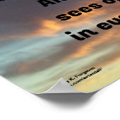 EIN PESSIMIST SIEHT SCHWIERIGKEITSKIRCHILLE POSTER (Ecke)