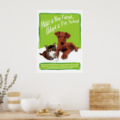Ein Pet-Poster adoptiert Poster (Küche)