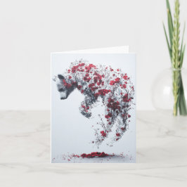 Ein Petal auf einer Zeitkarte Dankeskarte