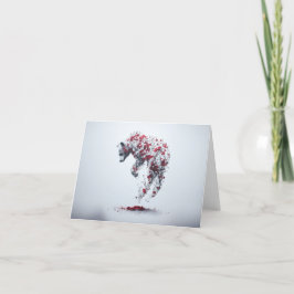 Ein Petal auf einer Zeitkarte Dankeskarte