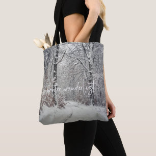 Ein Pfad durch den verzauberten Winterwald Tasche