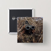 Ein Pfadfinder praktiziert Beobachtungstechnik Button (Vorne & Hinten)