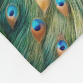 Ein Pfau Fleecedecke (Ecke)