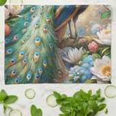 Ein Pfau Geschirrtuch (Gefaltet)