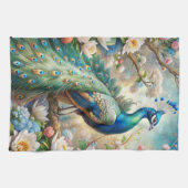 Ein Pfau Geschirrtuch (Horizontal)