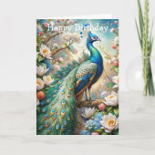 Ein Pfau Karte (Vorderseite)