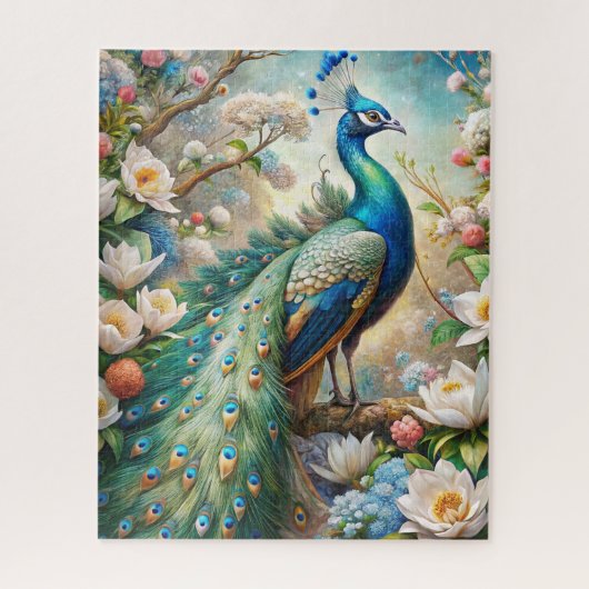 Ein Pfau Puzzle (Vertikal)