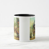 Ein Pfau, Tauben, Hühner und ein Jay in einem Park Tasse (Zentrum)