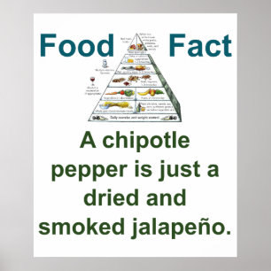Ein Pfeffer aus Chipotle - Nahrungsfakt Poster