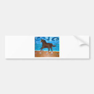 Ein Pferd am Strand Autoaufkleber