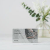 Ein Pferd, das, graue Version beschuht wird Visitenkarte (Stehend Vorderseite)