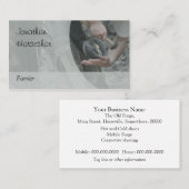 Ein Pferd, das, graue Version beschuht wird Visitenkarte (Vorne/Hinten)