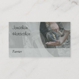 Ein Pferd, das, graue Version beschuht wird Visitenkarte