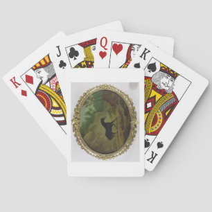 Ein Pferd, das von einer Schlange erschreckt wurde Spielkarten