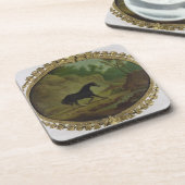 Ein Pferd erschrocken durch eine Schlange, 1792 Getränkeuntersetzer (Linke Seite)